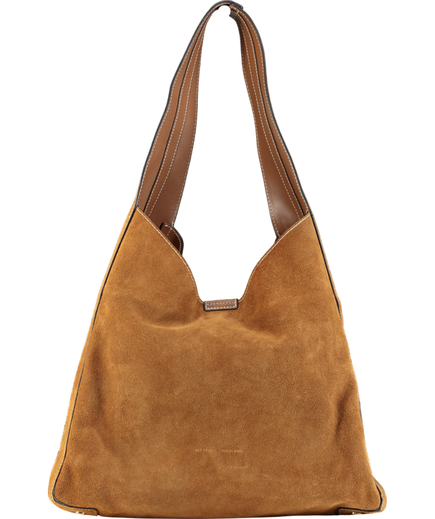 Jigsaw Brown Heckfield Suede Tote Bag