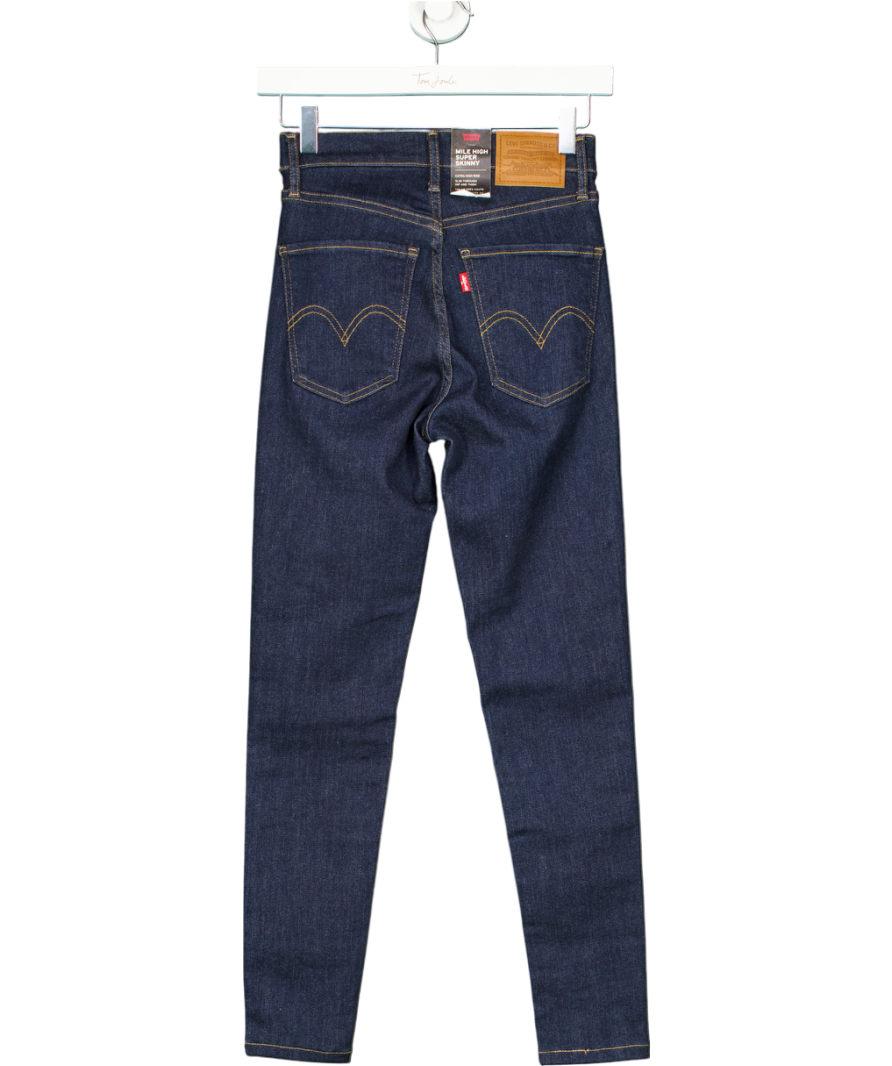 levis Blue Mile High Super Skinny Jeans W25