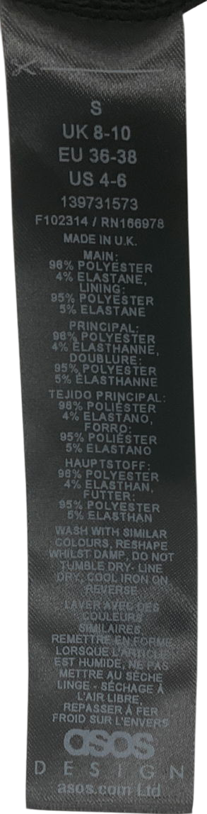 ASOS Black Floral Print Lace Halter Neck Maxi Dress UK 8