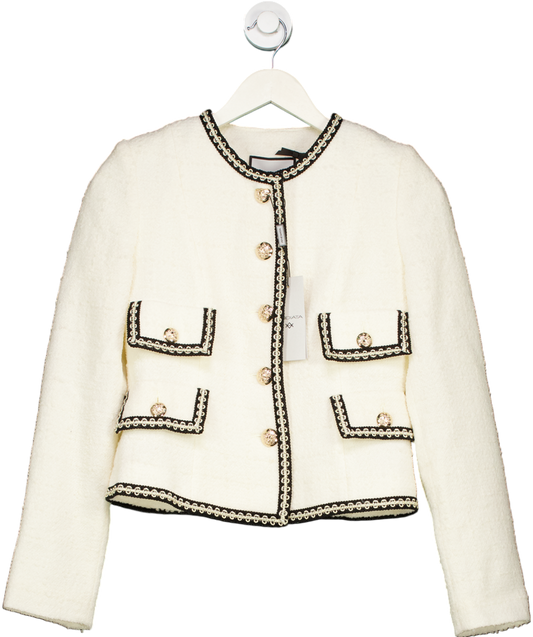 Andiata Cream Lesley Boucle Blazer UK 4