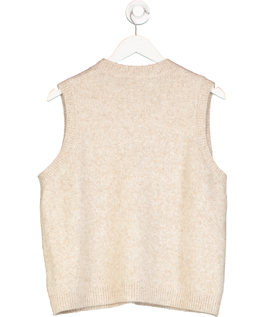 Aligne Beige Kyle Knitted Vest UK M