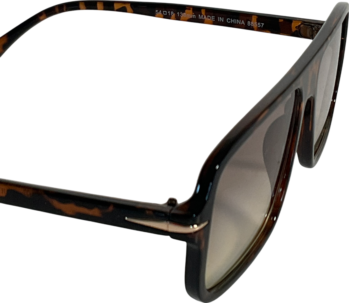 a.j.morgan Brown Square Aviator Sunglasses In Tortoisehell One Size
