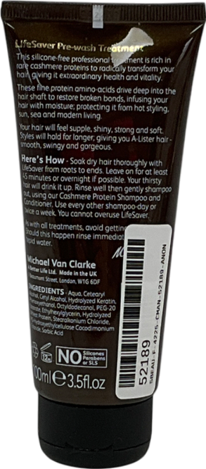 michael van clarke Lifesaver Pre-wash Treatment 100ml