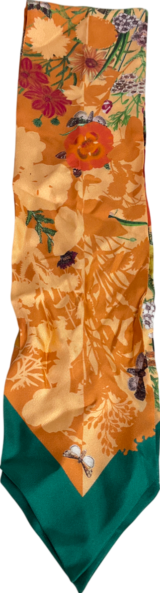 Aspinal Of London Orange Pure Silk Twilly neckerchief