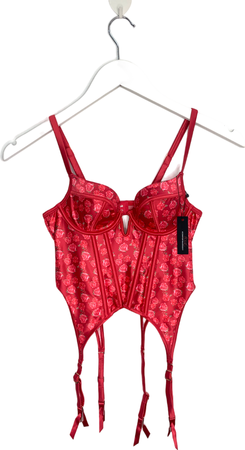 Lounge Underwear Red Kaia Intimates Lingerie Top UK XS
