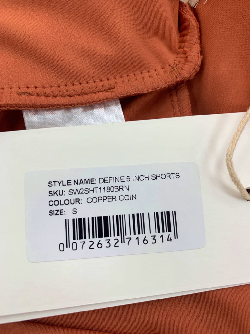 Sefi Copper Coin Define 5 Inch Shorts UK S