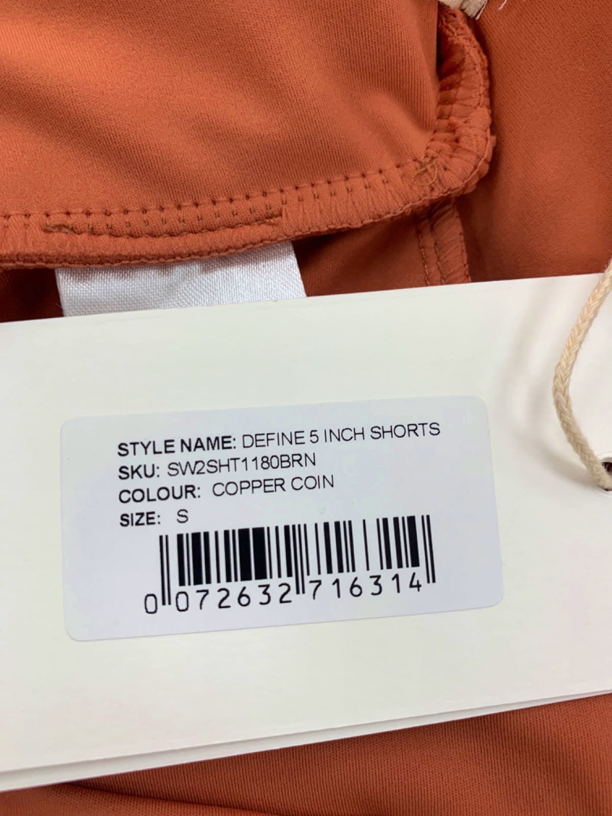 Sefi Copper Coin Define 5 Inch Shorts UK S