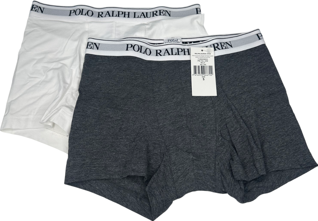 Polo Ralph Lauren Grey Stretch Cotton Boxer Brief UK S