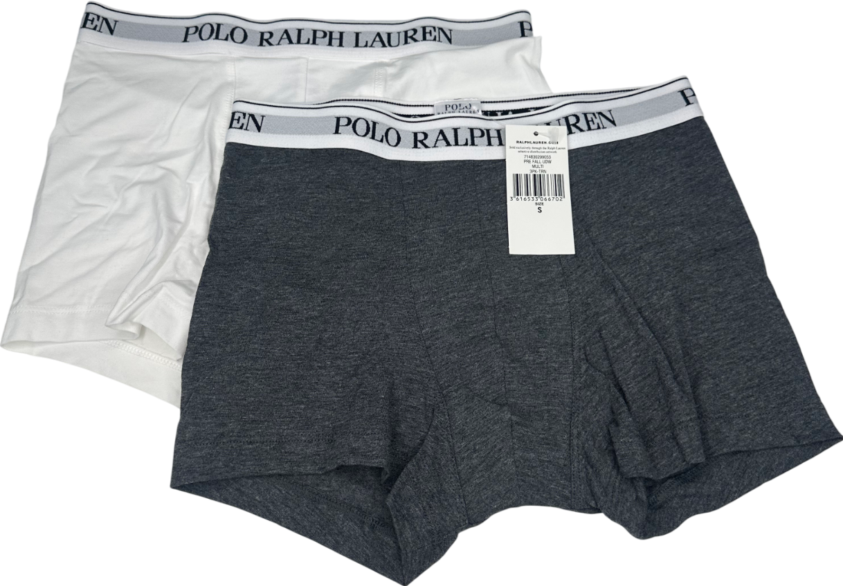 Polo Ralph Lauren Grey Stretch Cotton Boxer Brief UK S