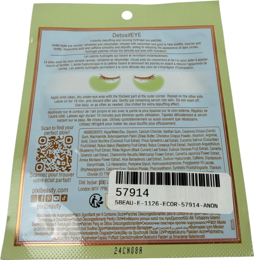 Pixi Detoxifeye Single-use Eye Patches X1