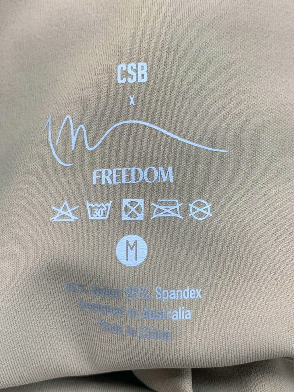 CSB Beige Freedom High-Waisted Shorts Medium