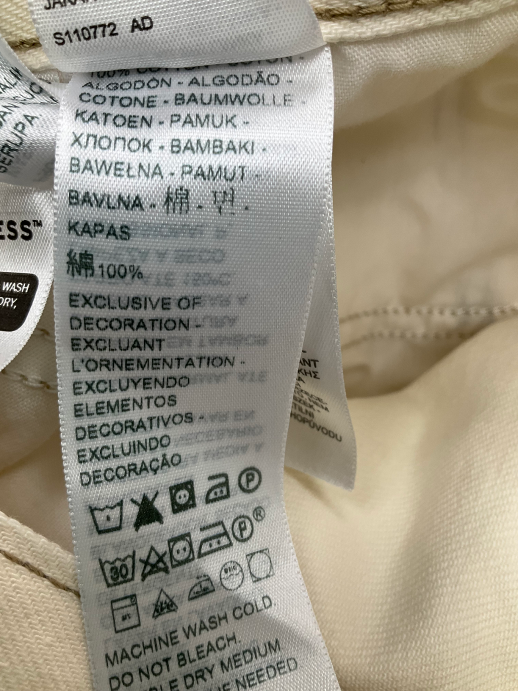 Levi's Cream 70's High Flare Jeans - L32 W30