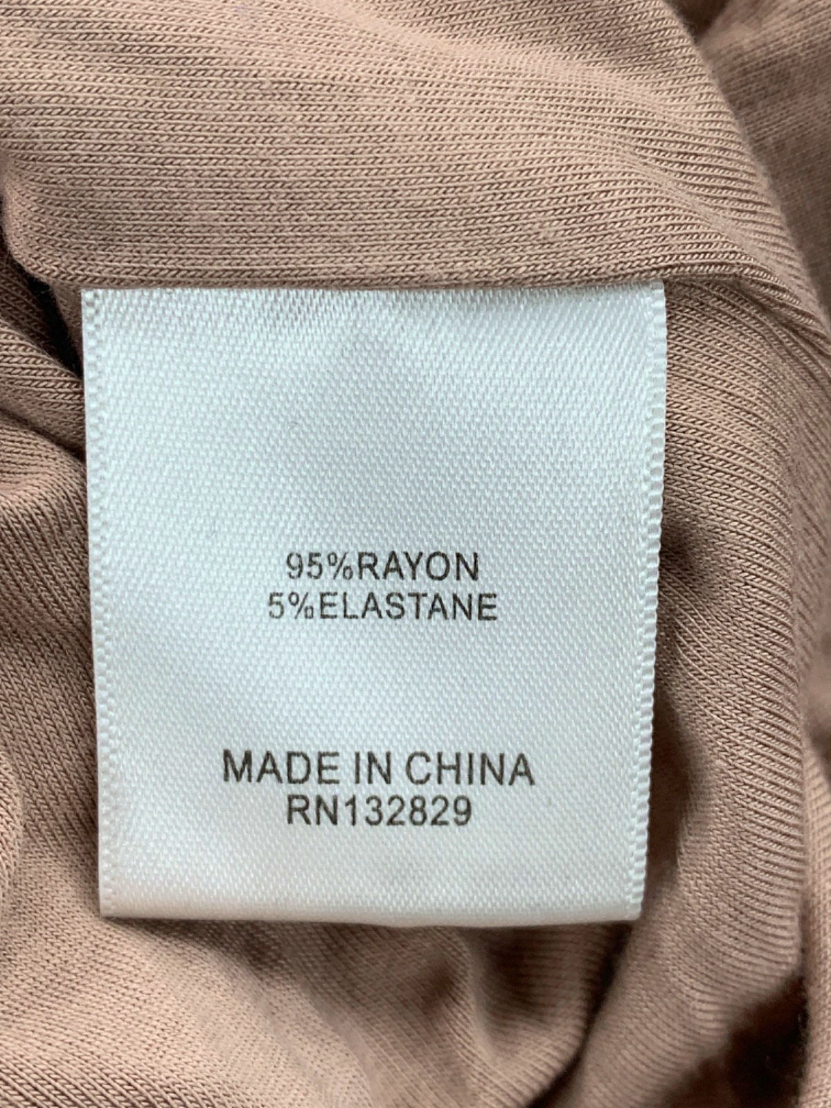 Privacy Please Tan Long Sleeve Bodysuit UK XS