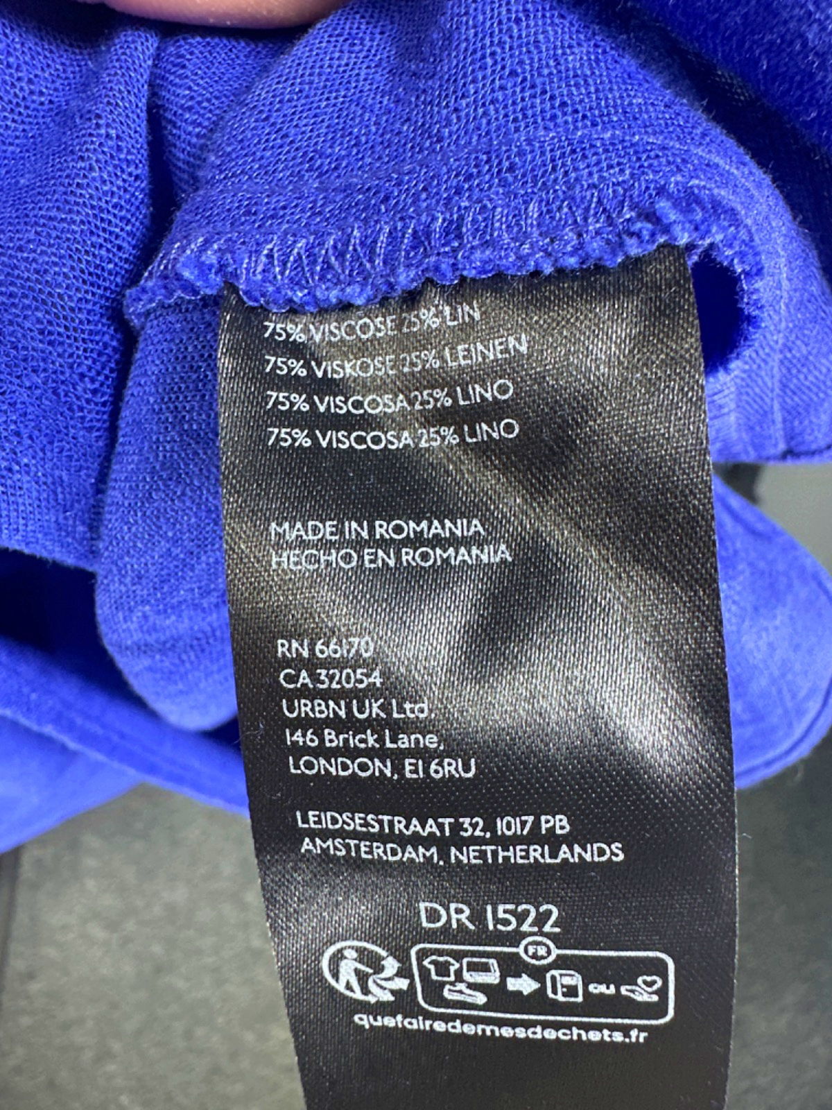 Anthropologie Royal Blue Strapless Maxi Bandeau slip Dress UK 10
