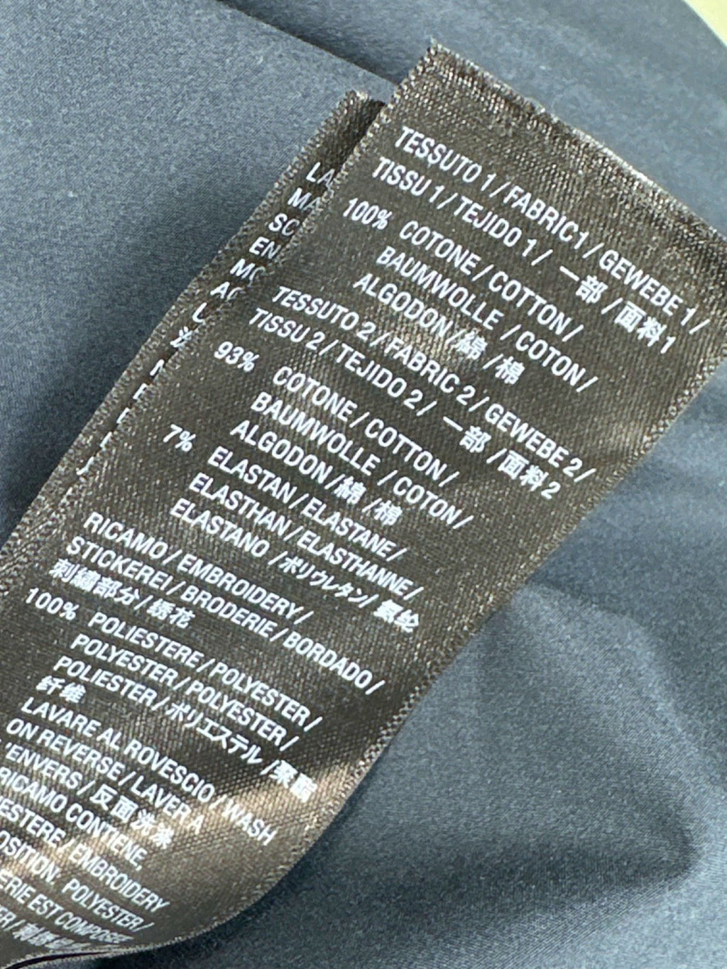 Balenciaga Black Embroidered Bomber Jacket UK XXL