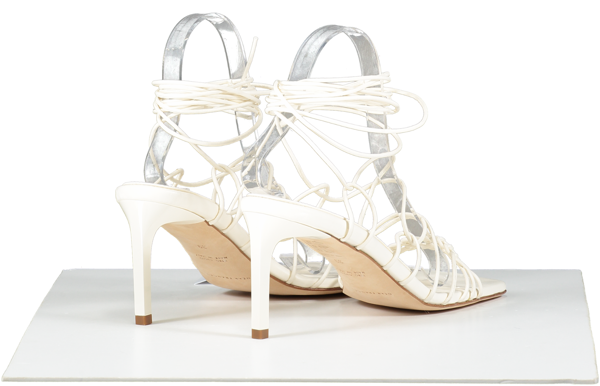 Dear Frances Cream Strappy Heels UK 6 EU 39 👠