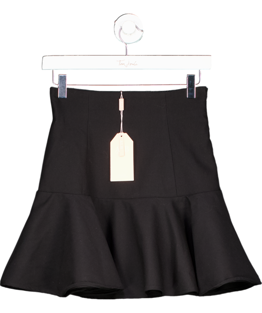 ALB Anne Louise Black Pleated Mini Skirt UK XS