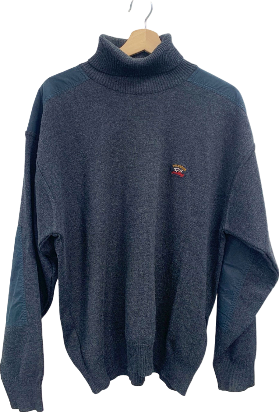 Paul & Shark Grey Turtleneck Jumper UK L