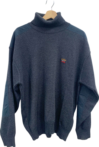 Paul & Shark Grey Turtleneck Jumper UK L