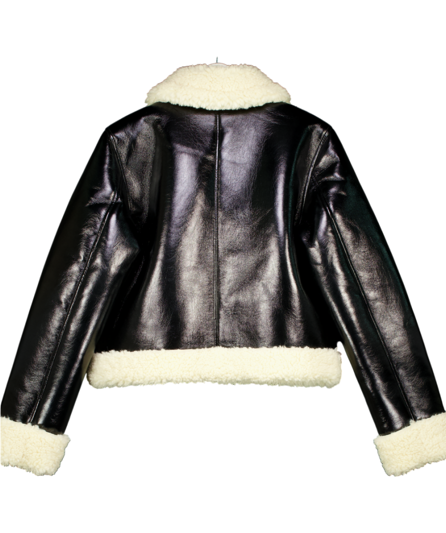 Lacademie Black By Marianna Corsica Faux Sherpa Jacket UK M