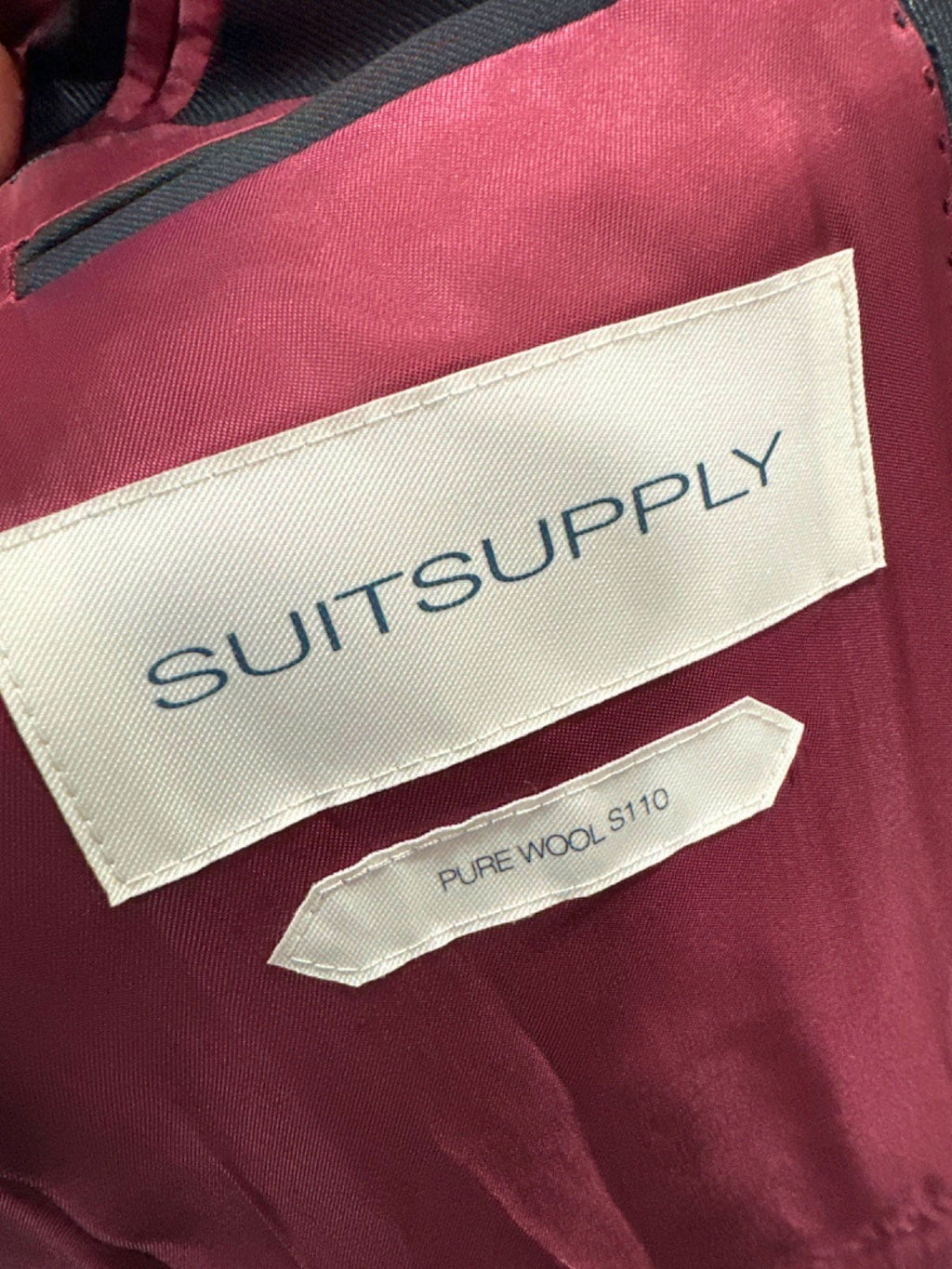 Suitsupply Black Pure Wool Lazio 2-piece Tuxedo / Dinner Suit EU 46 UK 36 Small