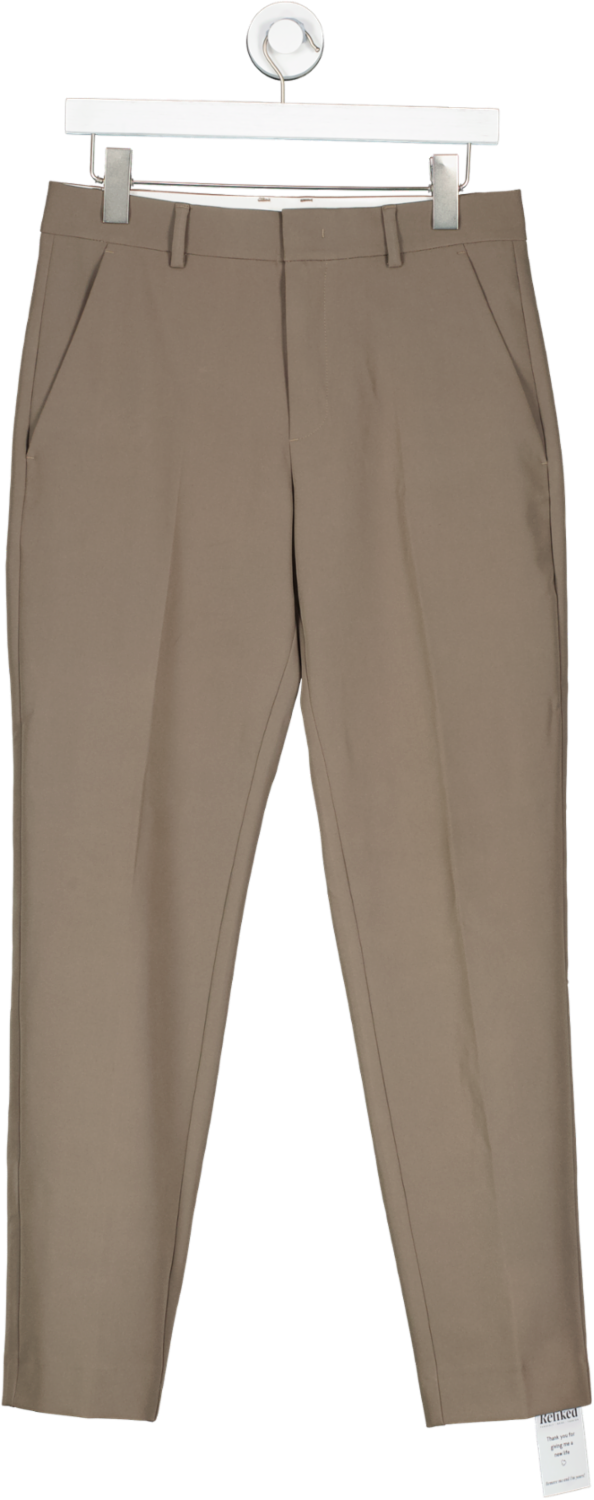 Alpha Tauri Brown Straight Trousers UK S