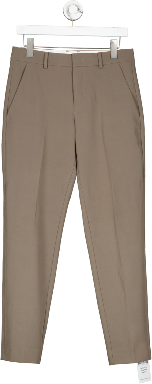 Alpha Tauri Brown Straight Trousers UK S