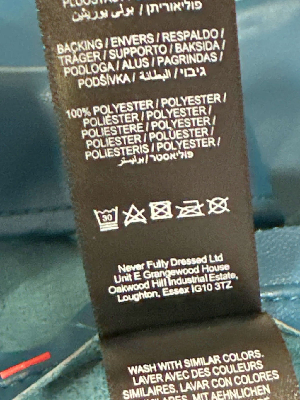 Never Fully Dressed Teal Vegan Leather Jaspre Skirt UK 10