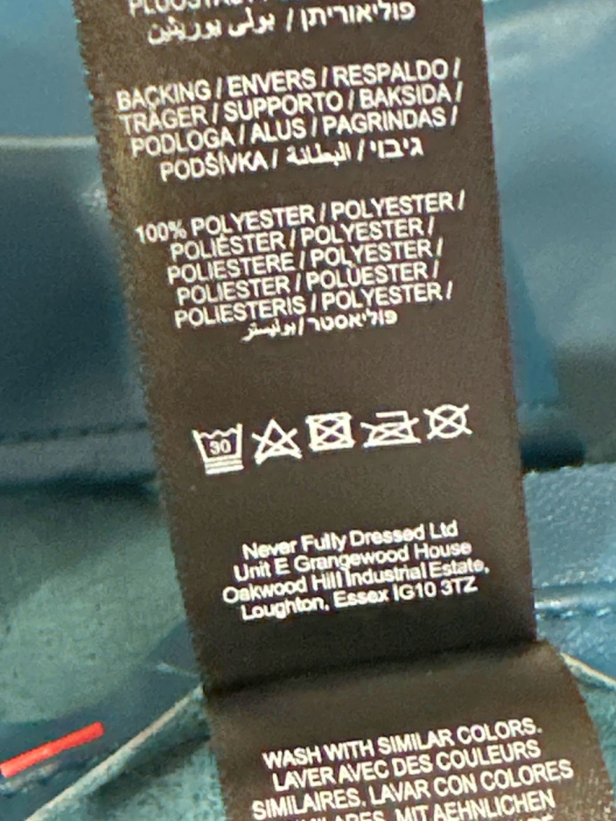 Never Fully Dressed Teal Vegan Leather Jaspre Skirt UK 10