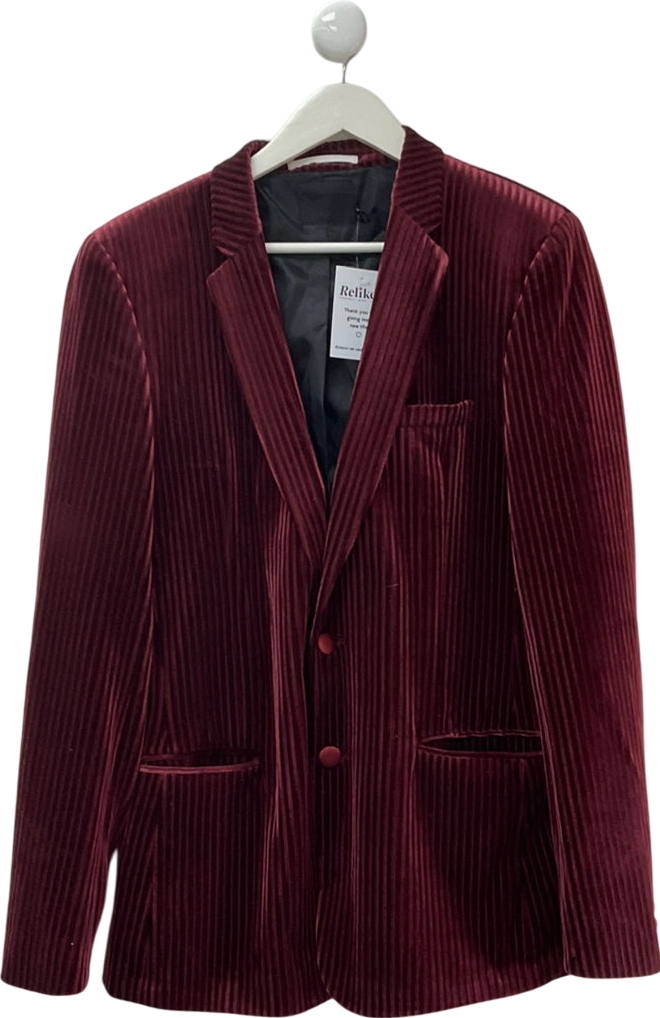 ASOS Corduroy Berry Red Blazer UK 42" CHEST