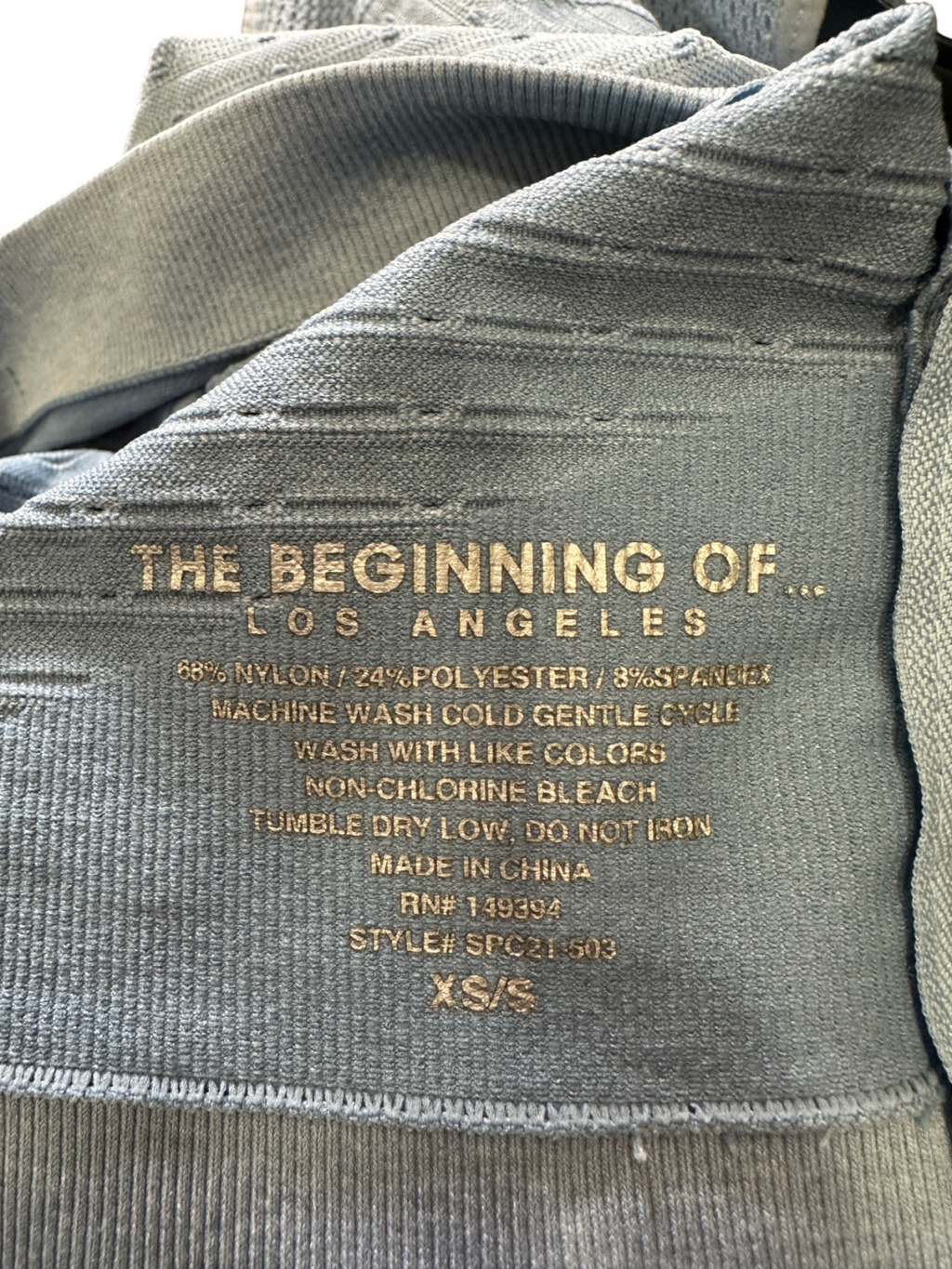 The Beginning Of... Blue Play To Win Seamless Melange Crop Jacket W/ Thumbholes UK XS/S