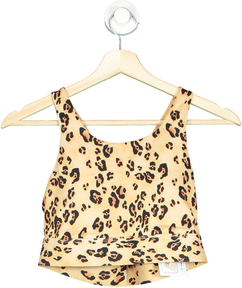 Fabletics Leopard Print Sports Bra UK S