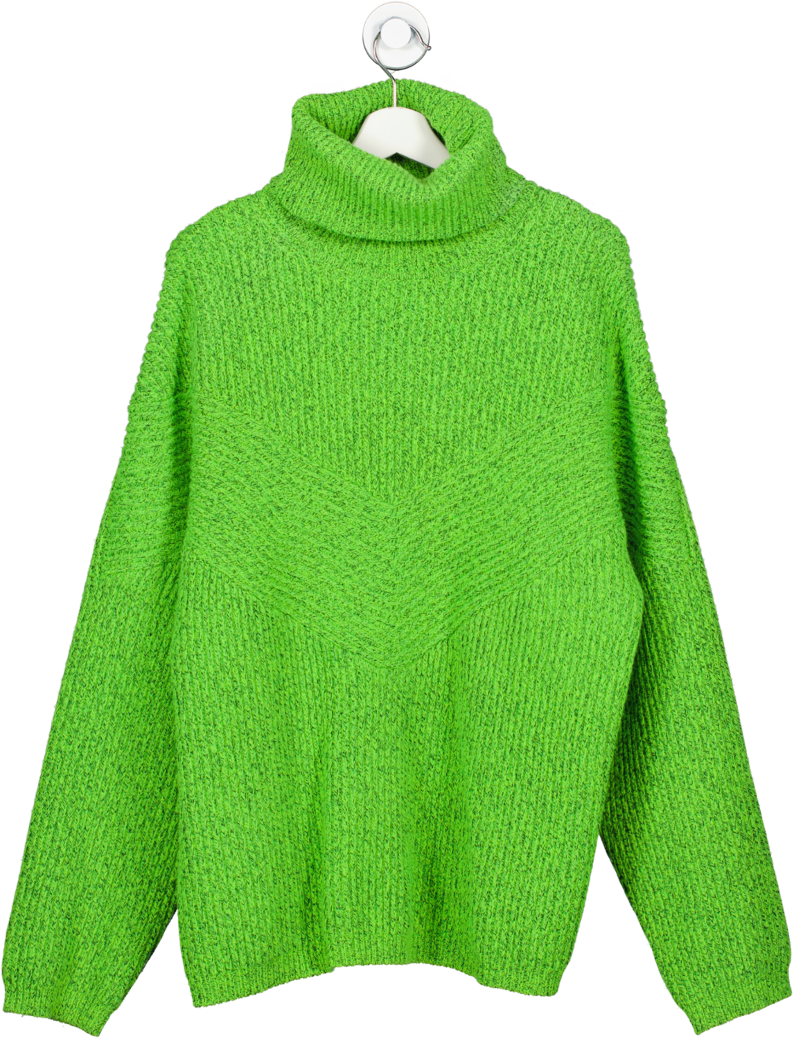 Christopher John Rogers Green Oversized Roll Neck Jumper UK S