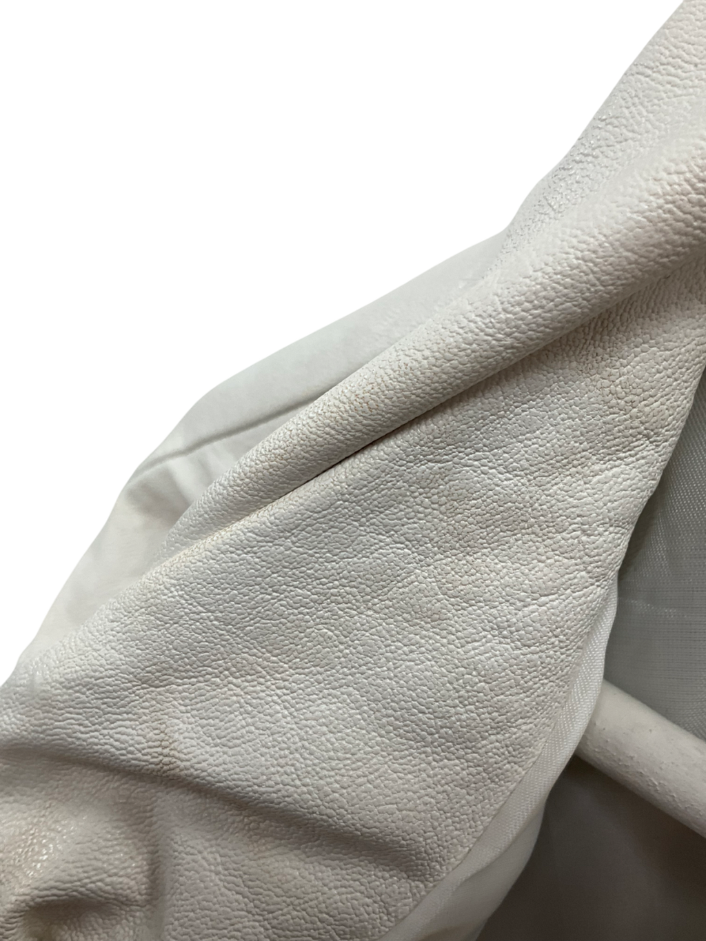 Nasty Gal Cream Faux Leather Jacket UK 6