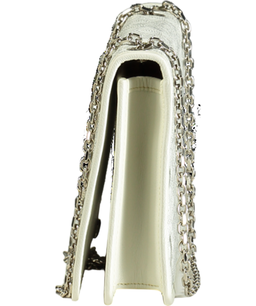 GOYARD Chain Shoulder Bag Alexandre Trois White