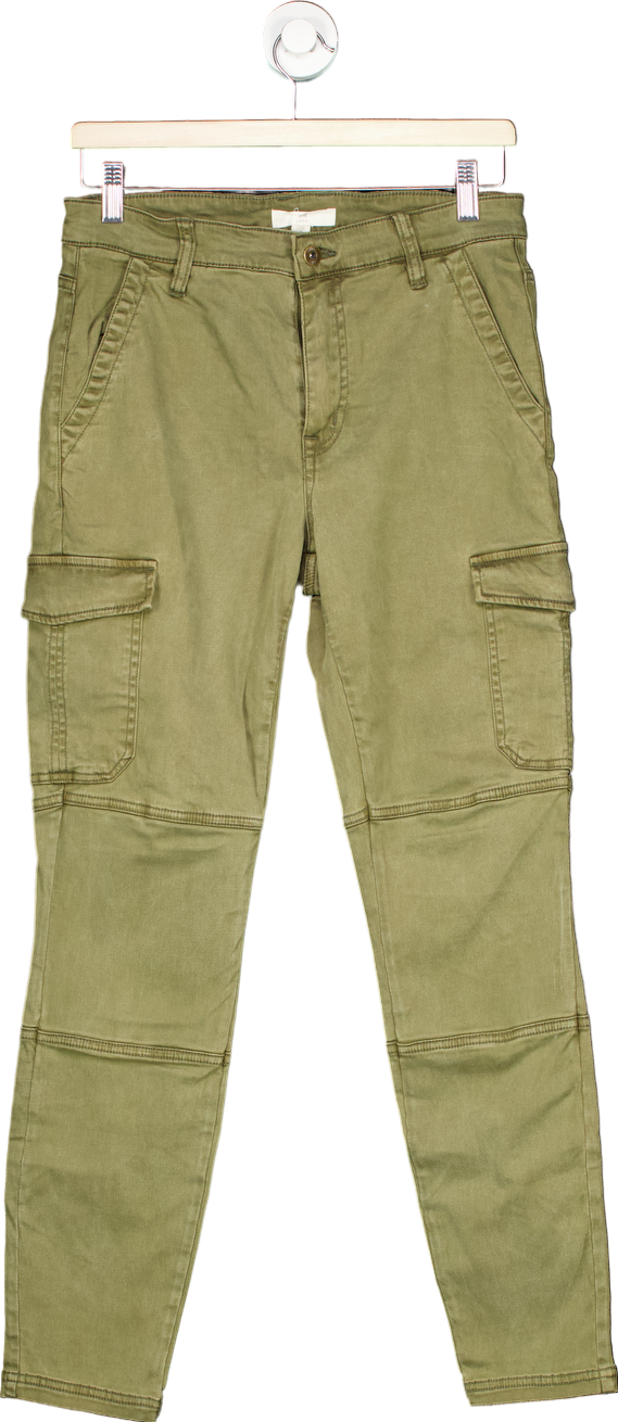 H&M Olive Green Cargo Trousers UK 12