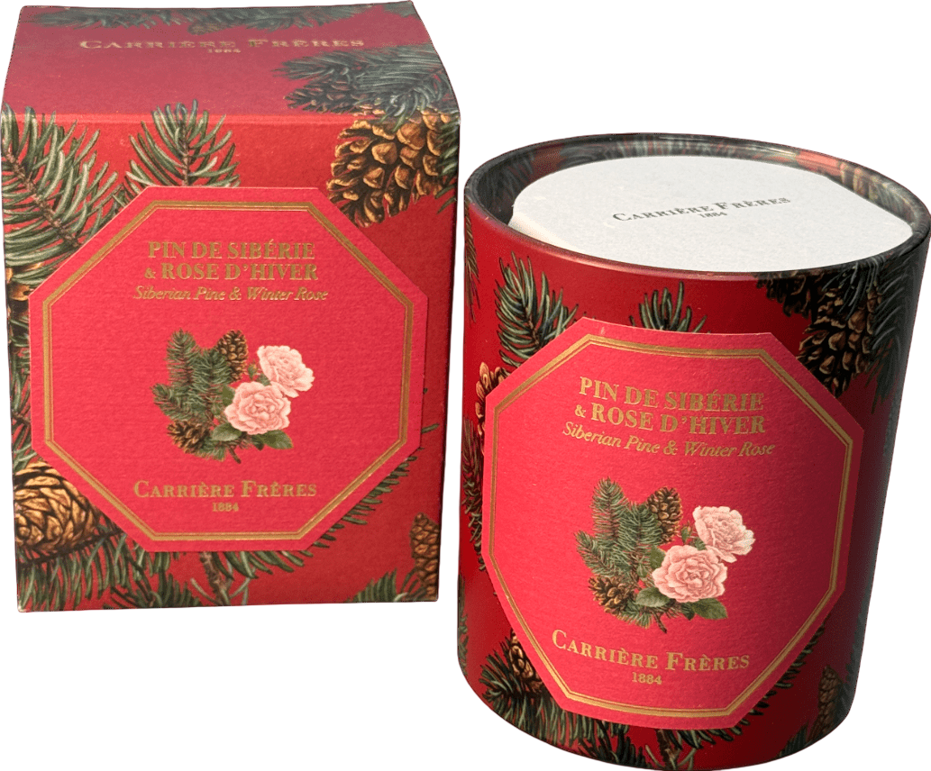 CARRIÈRE FRÈRES Bougie Pin De Sibérie Et Rose D'hiver Candle 185g