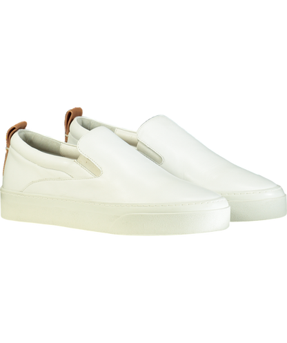 Whistles White Leather Kinsley Slip On Trainers UK 6 EU 39 👠