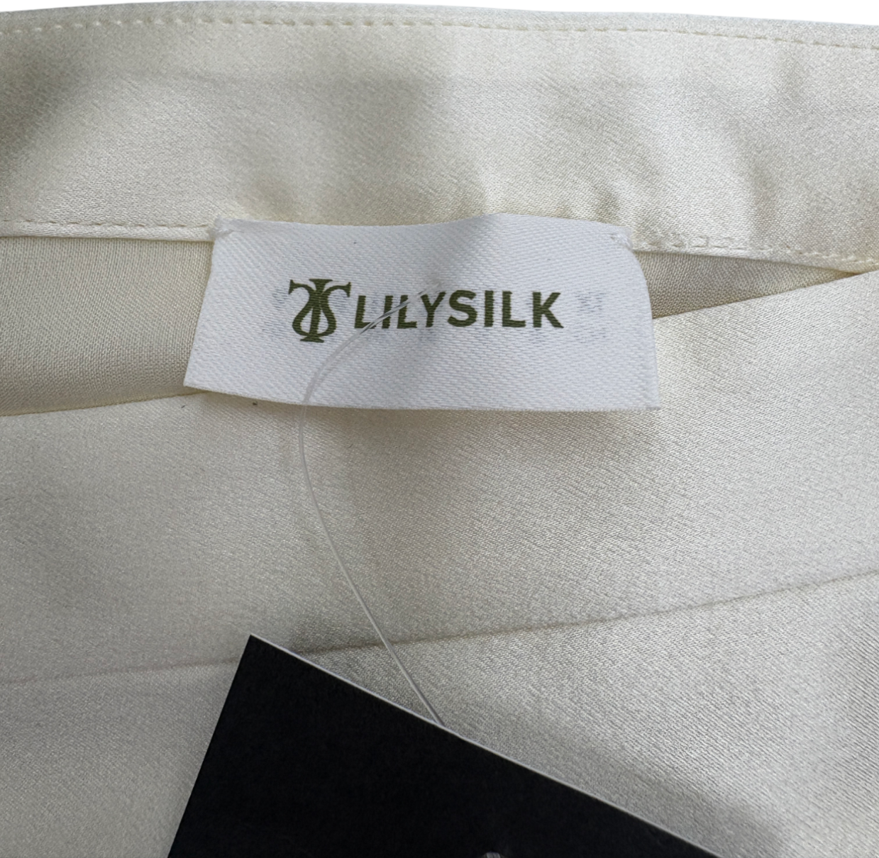 LilySilk Cream 100% SIlk Maxi Skirt UK 10