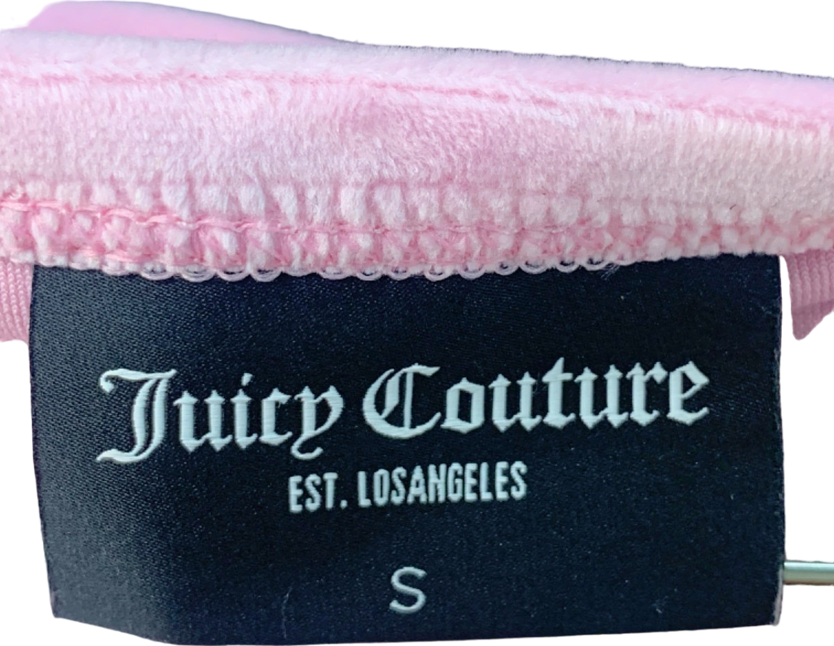 Juicy Couture Pink Sequin Logo Tube Top UK S