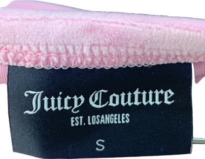 Juicy Couture Pink Sequin Logo Tube Top UK S