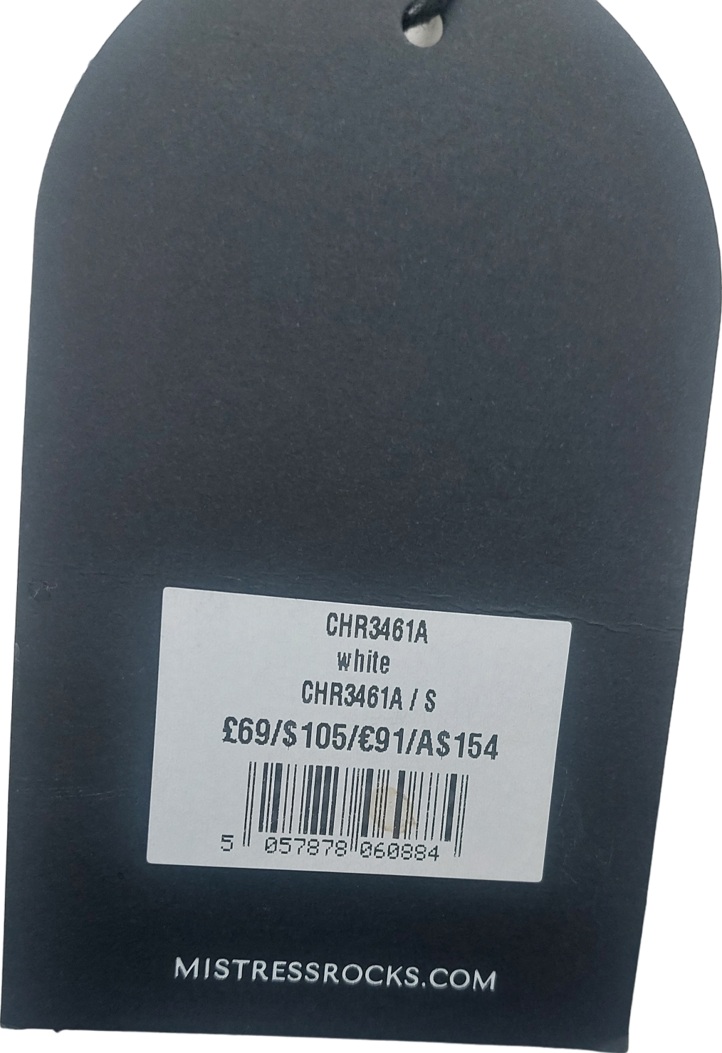 Mistress Rocks White Plunge Asymmetric Dress UK S