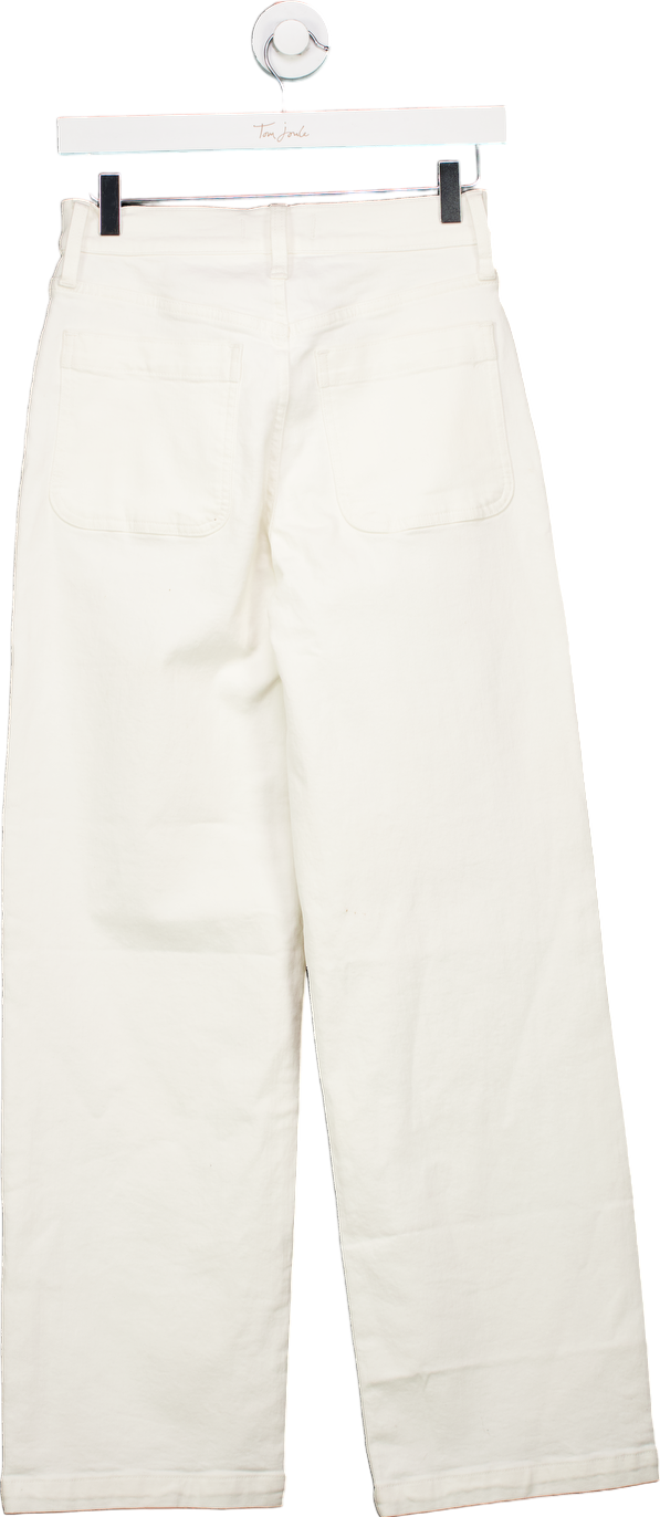 Madewell White The Perfect Vintage Wide-Leg Jean UK W25