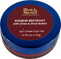 Blue Blush Lip Tint Balm For Tinted Pink Lips | Natural Beetroot Girls Lip Balm Moisturizer For Dry Skin With Organic Ghee & Shea Butter | Long Lasting Hydrating Lip Tint Blue Nectar 10g