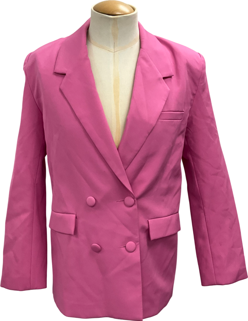 SLA the label Pink Oversized Blazer UK M