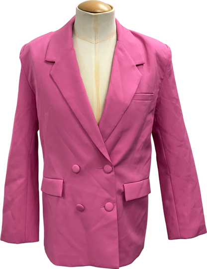 SLA the label Pink Oversized Blazer UK M