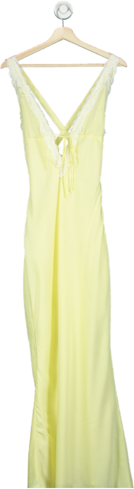 White Fox Yellow Evening Gown UK S