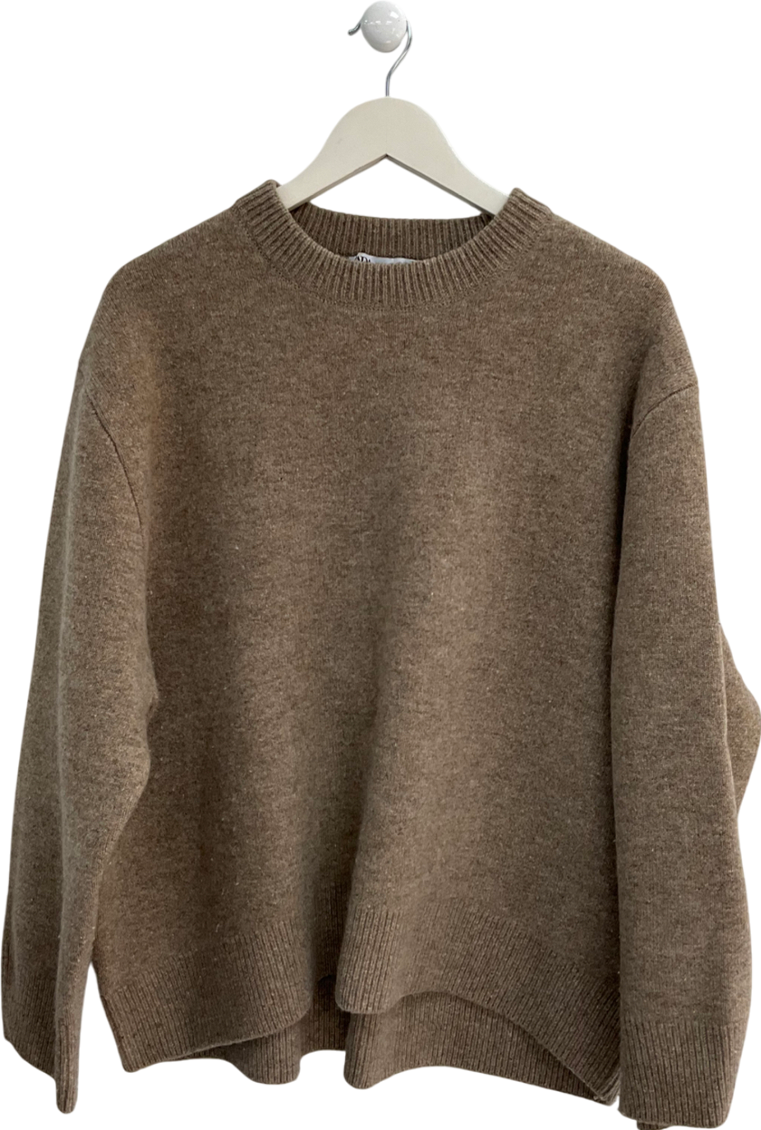 ZARA Beige Wool Jumper UK L/XL