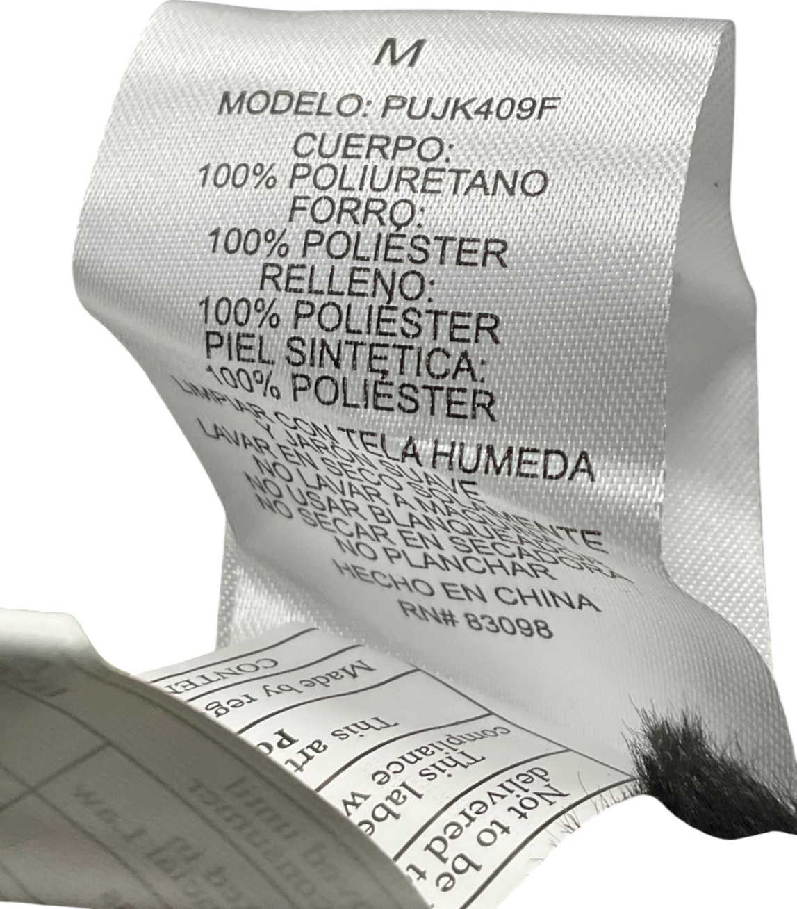 Si Sono Black Leather Look Coat With Faux Fur Lining UK M