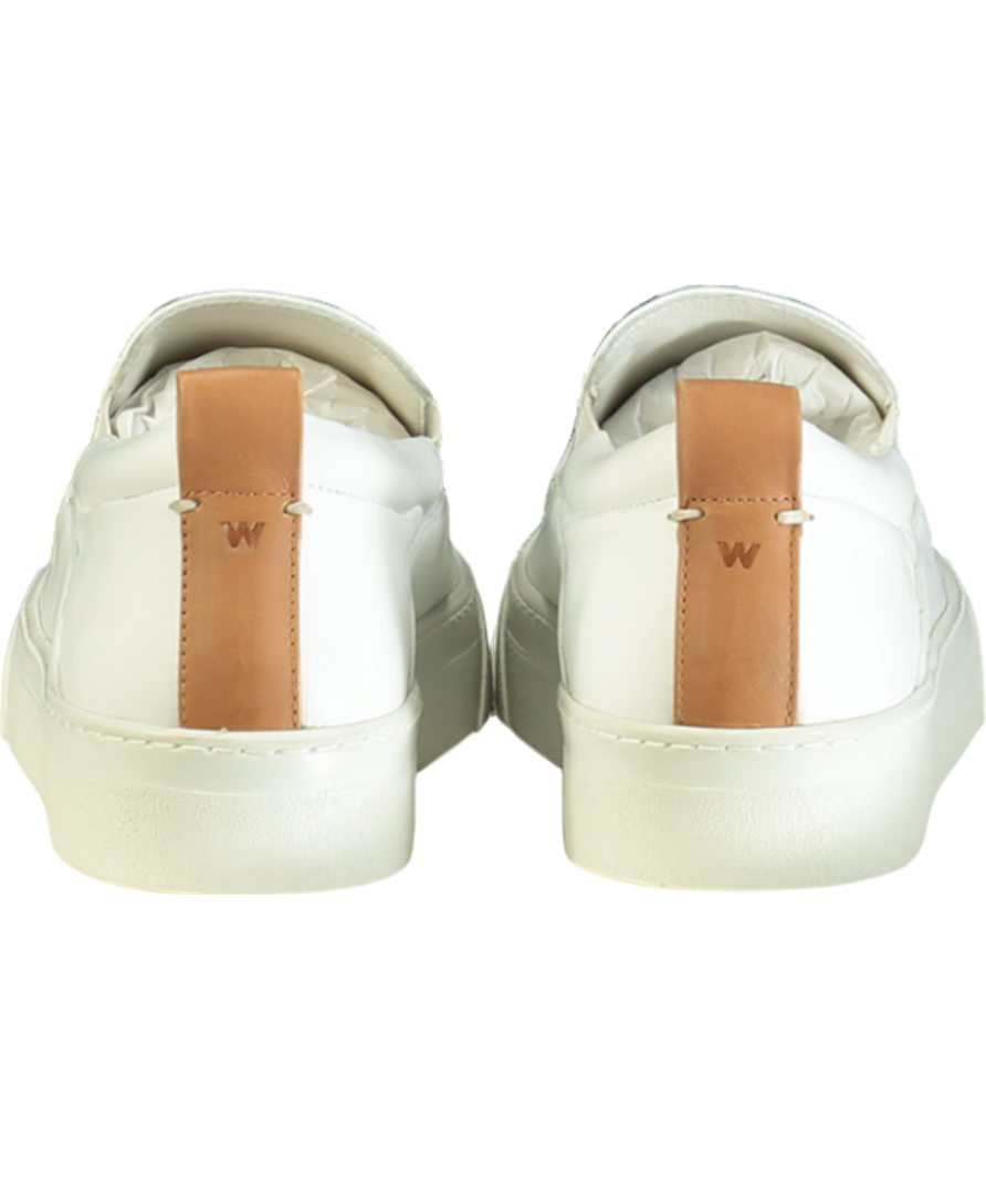 Whistles White Leather Kinsley Slip On Trainers UK 6 EU 39 👠